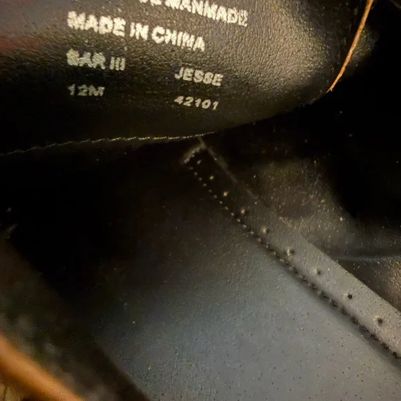 Bar III Tan Jesse Leather Men's Monk Strap Oxfords Men’s 12 - Picture 12 of 12